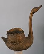 Statue, Vintage koperen zwaan - 480 mm - Cuivre, Antiek en Kunst