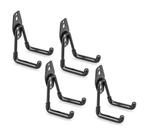 Set van 4 dubbele wandhaken (zwart, voor tuin en garage), Doe-het-zelf en Bouw, Gereedschap | Overige machines, Verzenden, Nieuw