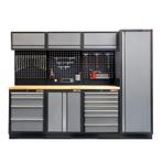 Werkbank set met hoge kast, gereedschapswand matzwart, 3 x, Doe-het-zelf en Bouw, Ophalen of Verzenden, Nieuw