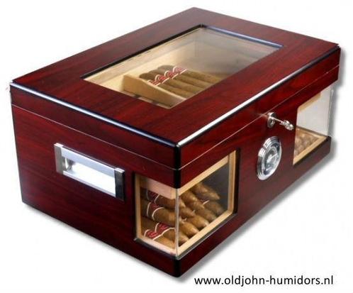 vh HUMIDOR KISTMODEL, KABINET, GIFTSET HUMIDOR, REISHUMIDORS, Verzamelen, Rookartikelen, Aanstekers en Luciferdoosjes, Tabaksdoos of Verpakking