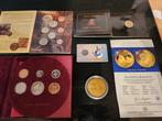 Wereld. Lot incl Gold coin, coin set and coin card various, Postzegels en Munten