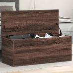 vidaXL Opbergbox 90x35x35 cm bewerkt hout bruin eikenkleur, Huis en Inrichting, Verzenden, Nieuw