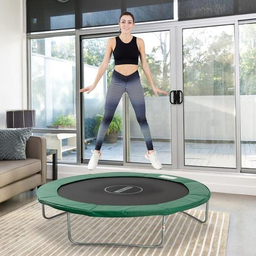 Trampolinenet - Veiligheidsnet en beschermrand - Groen, Kinderen en Baby's, Speelgoed | Buiten | Trampolines, Nieuw, Ophalen of Verzenden