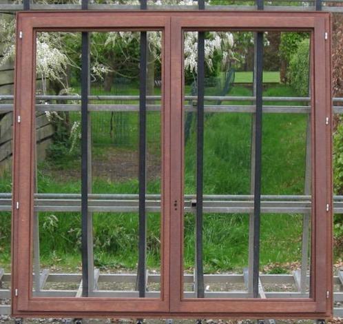 sipo houten raam , chassis , venster , kozijn  176 x 171, Doe-het-zelf en Bouw, Raamkozijnen en Schuifdeuren, Inclusief glas, Nieuw