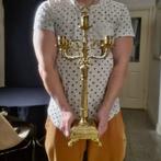 Kaarsenhouder (2) - Verguld brons - Empire kandelaars, Antiek en Kunst