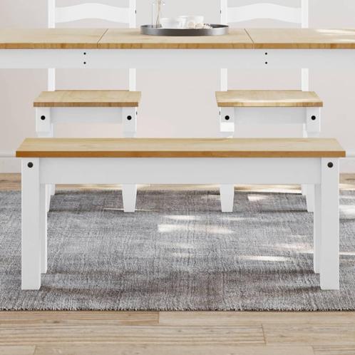 vidaXL Eetkamerbank Panama 105x30x45 cm massief grenenhout, Huis en Inrichting, Stoelen, Nieuw, Verzenden