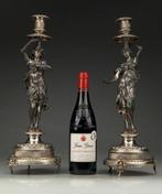 Maple & Co. - Kaarsenhouder - Verzilverd, Antiek en Kunst