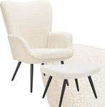 Tweedekans | tectake® Oorfauteuil gestoffeerd -, Ophalen of Verzenden, Nieuw