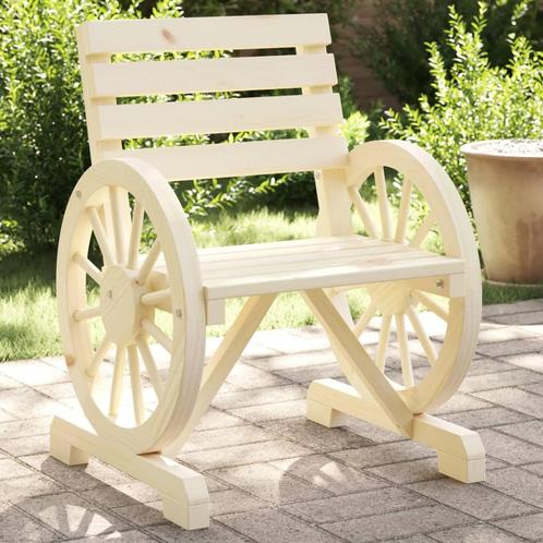 vidaXL Tuinstoelen 2 st 58x58x78,5 cm massief vurenhout, Tuin en Terras, Tuinsets en Loungesets, Nieuw, Verzenden