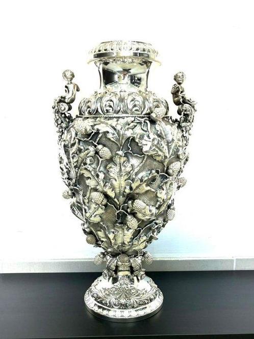 Vase - Argent 925 - Fabriqué en Italie, Antiquités & Art, Antiquités | Argent & Or