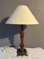 Lamp - Hout, Textiel, Messing - Victoriaans