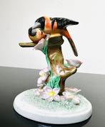 Herend - Beeld, Pair of Blackbirds Herend - 9 cm - Porselein