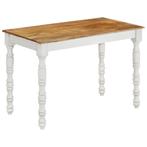 vidaXL Eettafel 110x60x76 cm massief mangohout, Huis en Inrichting, Tafels | Eettafels, Verzenden, Nieuw