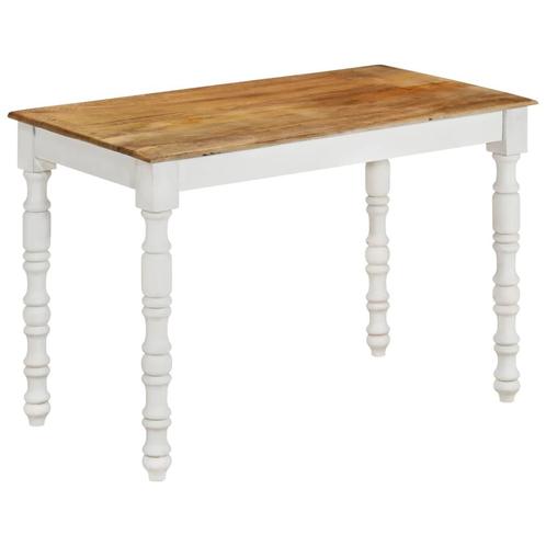 vidaXL Eettafel 110x60x76 cm massief mangohout, Huis en Inrichting, Tafels | Eettafels, Nieuw, Verzenden