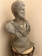 Buste, Busto imperatore Adriano - 41 cm - Gegoten steen, Antiquités & Art