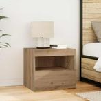 vidaXL Nachtkastje met lade artisanaal eikenkleurig 50 x 40, Huis en Inrichting, Slaapkamer | Nachtkastjes, Verzenden, Nieuw