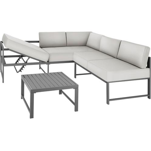 tectake Zitgroep Faro met tafel en verstelbare rugleuning -, Tuin en Terras, Tuinsets en Loungesets, Verzenden