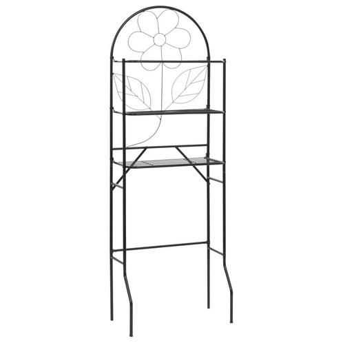 vidaXL Badkamerrek 60x33x174 cm zwart, Huis en Inrichting, Badkamer | Badtextiel en Accessoires, Nieuw, Verzenden