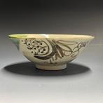 Japanese Chawan Set of 3 - Tea Ceremony - Oribe Ware /