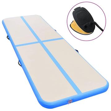 vidaXL Gymnastiekmat met pomp opblaasbaar 300x100x10 cm PVC beschikbaar voor biedingen