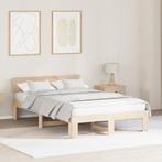 vidaXL Bedframe met Hoofdbord 120x190 cm Massief Grenenhout, Huis en Inrichting, Slaapkamer | Bedden, Verzenden, Nieuw