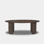 Tafel Ovaal Eikenhout  half rond  200x100, Huis en Inrichting, Nieuw