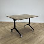verrijdbare klaptafel 120x80 cm,  midden-eiken -  zwart, Gebruikt