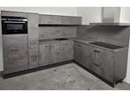 Veiling - Luxe Showroomkeuken Betonlook inclusief SIEMENS Ap, Huis en Inrichting, Gebruikt