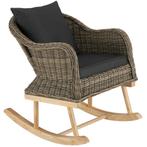 Wicker schommelstoel Rovigo 150kg - natuur, Huis en Inrichting, Nieuw, Verzenden