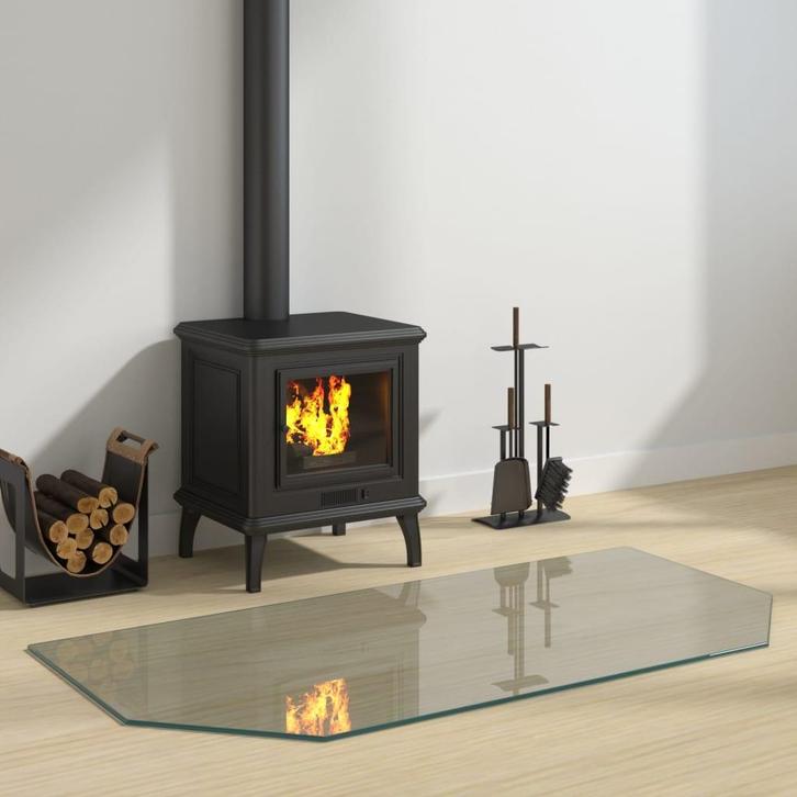 vidaXL Glasplaat openhaard zeshoekig 120x60 cm, Doe-het-zelf en Bouw, Glas en Ramen, Nieuw, Verzenden