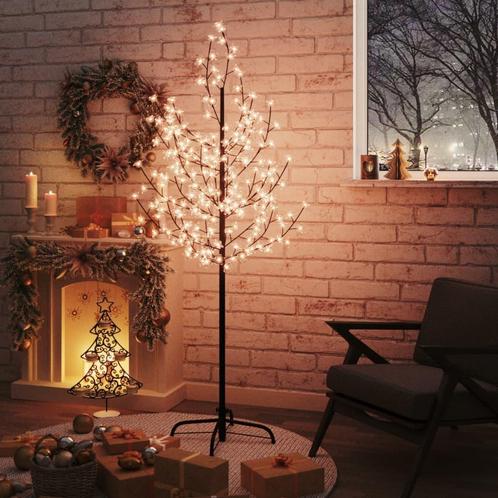 vidaXL Arbre à LED fleur de cerisier 200 LED Blanc chaud, Diversen, Kerst, Verzenden
