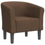 Bruine Stoel met Stof | OP = OP! | -35% Korting (kuipstoel), Huis en Inrichting, Stoelen, Verzenden, Nieuw, Bruin, Modern