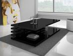 Salontafel Altea hoogglans zwart rechthoekig 120x60cm, Huis en Inrichting, Verzenden, Nieuw, 50 tot 100 cm, Minder dan 50 cm