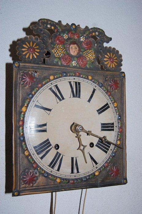 Wandklok -   - Lindehout - 1800-1850, Antiek en Kunst, Antiek | Klokken