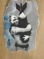 Mart Signed - Putin bomb ( ramake banksy), Antiek en Kunst, Kunst | Schilderijen | Modern