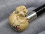 Canne de marche Crâne Crâne Shibayama - Pierres précieuses, Antiquités & Art