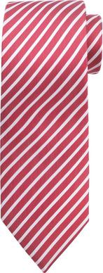 Suitable Stropdas Streep Rood maat  Heren, Verzenden, Nieuw, Rood, Suitable