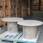Natuursteen salontafel silver travertin