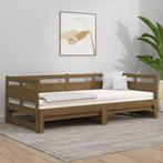 vidaXL Lit coulissant Marron miel Bois de pin solide 2x(80x2