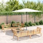 vidaXL 5-delige Loungeset pallet massief acaciahout, Tuin en Terras, Verzenden, Nieuw