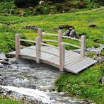 Gardenbrug houten brug met leuningen tot 180 kg Fir Wood, Tuin en Terras, Nieuw, Ophalen of Verzenden