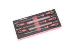 TM 5 Delige Metaalvijlenset foam carbon look inlay, Verzenden, Nieuw