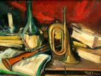 Joan Serra Melgosa (1899-1970) - Bodegón de música, Antiek en Kunst