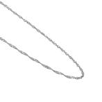 Halsketting - 18 karaat Witgoud, Handtassen en Accessoires, Kettingen, Nieuw