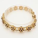 Armband - 14 karaat Geel goud - Granaat, Handtassen en Accessoires, Nieuw