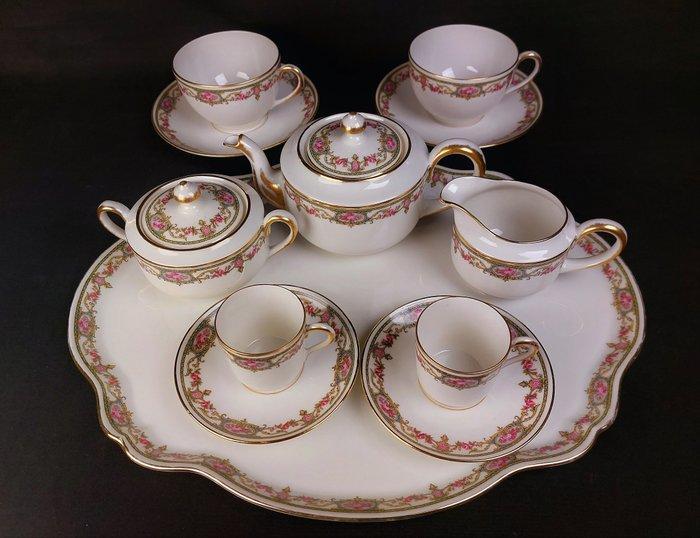 Limoges, Raynaud & C. - Service à café - Bouquets de fleurs, Antiek en Kunst, Curiosa en Brocante