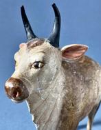 Polychrome wooden representation of Gaumata, the Mother Cow,, Antiek en Kunst