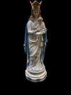 Figurine - Maria met kindje Jezus - 48 cm - Biscuit de, Antiquités & Art
