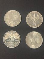Duitsland, Bondsrepubliek 5 Deutsche Mark 4x 1974/1977