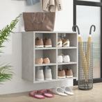 vidaXL Schoenenkast 52,5x30x50 cm betongrijs, Huis en Inrichting, Verzenden, Nieuw